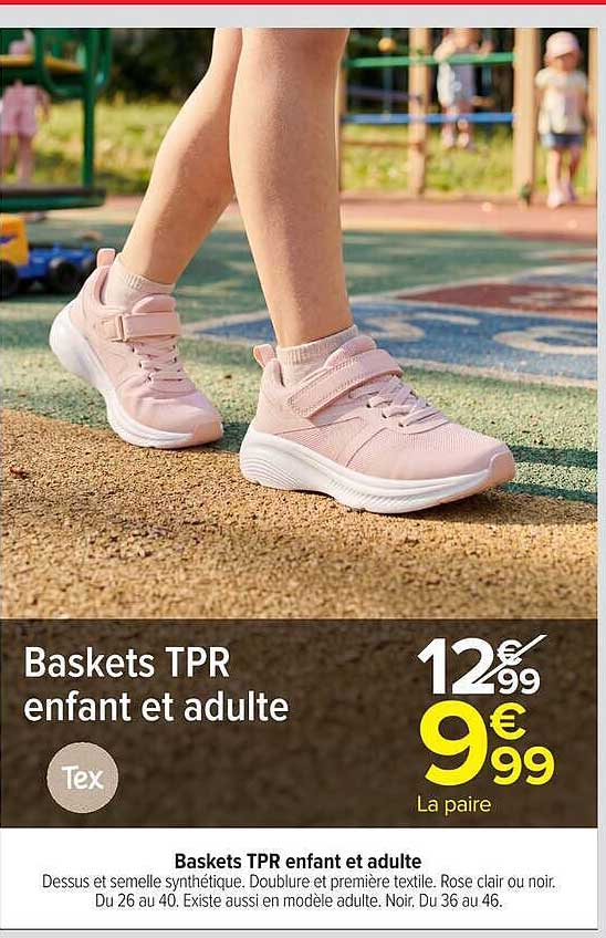Baskets TPR enfant et adulte