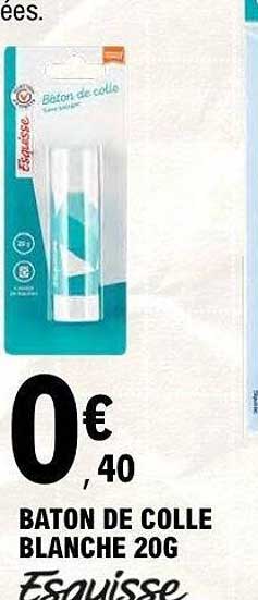 BATON DE COLLE BLANCHE 20G Esquisse