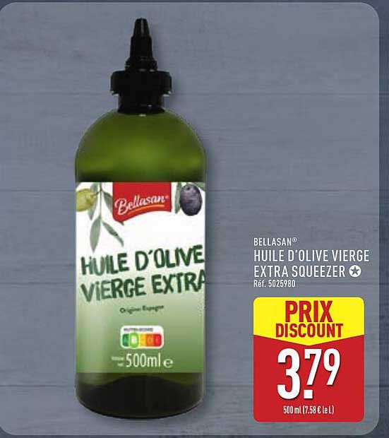 BELLASAN® HUILE D’OLIVE VIERGE EXTRA SQUEEZER