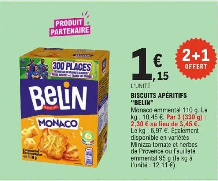 BISCUITS APÉRITIFS “BELIN”