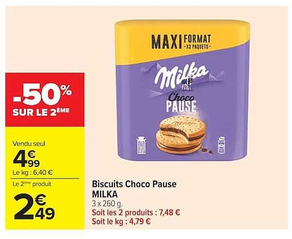Biscuits Choco Pause MILKA