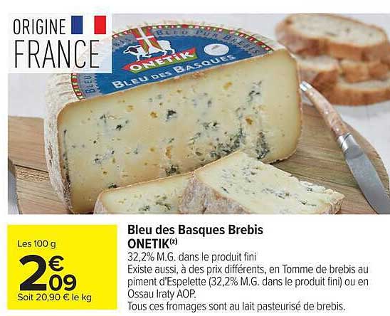 Bleu des Basques Brebis ONETIK
