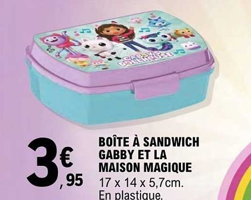 BOÎTE À SANDWICH GABBY ET LA MAISON MAGIQUE