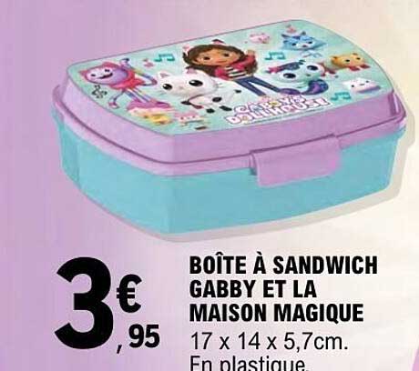 BOÎTE À SANDWICH GABBY ET LA MAISON MAGIQUE