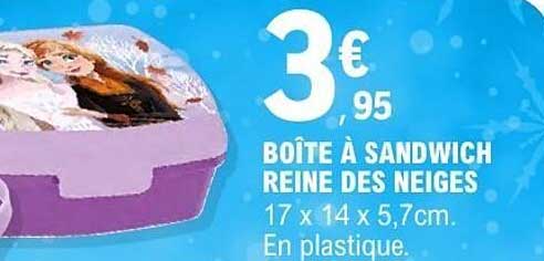 BOÎTE À SANDWICH REINE DES NEIGES