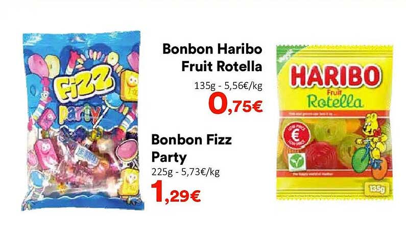 Bonbon Haribo Fruit Rotella