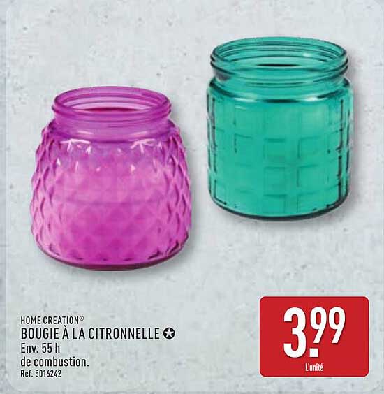 BOUGIE À LA CITRONNELLE