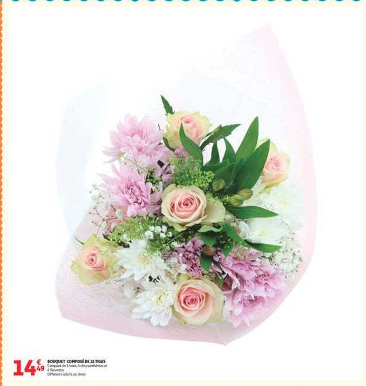 BOUQUET COMPOSÉ DE 15 TIGES