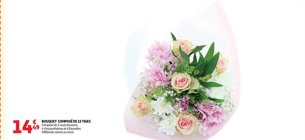 BOUQUET COMPOSÉ DE 15 TIGES