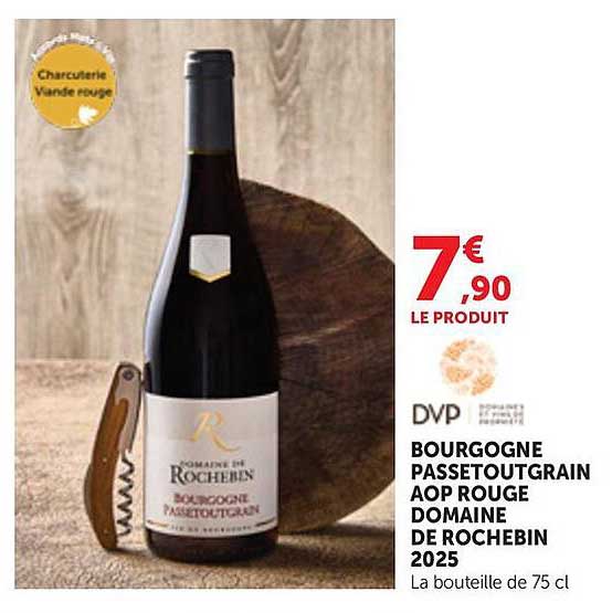 BOURGOGNE PASSETOUTGRAIN AOP ROUGE DOMAINE DE ROCHEBIN 2025