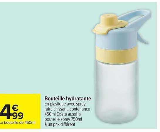 Bouteille hydratante