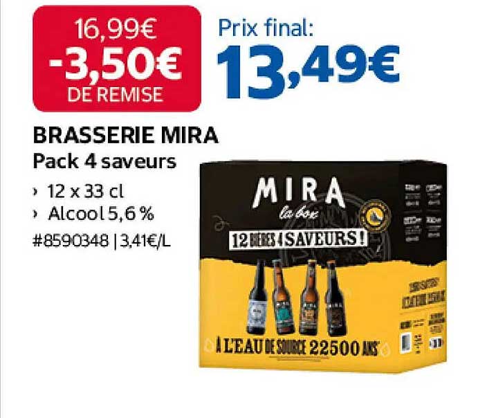 BRASSERIE MIRA Pack 4 saveurs