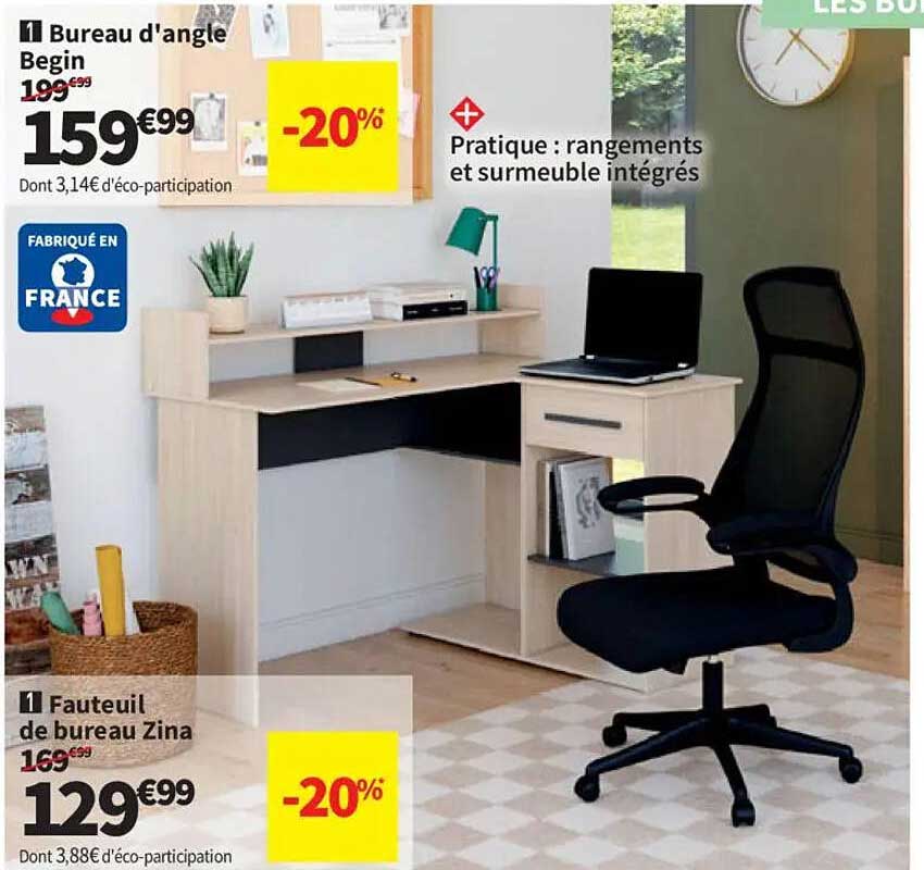 Bureau d'angle Begin