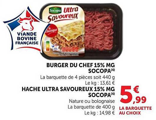 BURGER DU CHEF 15% MG SOCOPA(4)