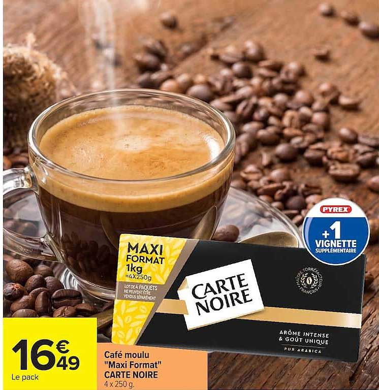 Café moulu "Maxi Format" CARTE NOIRE