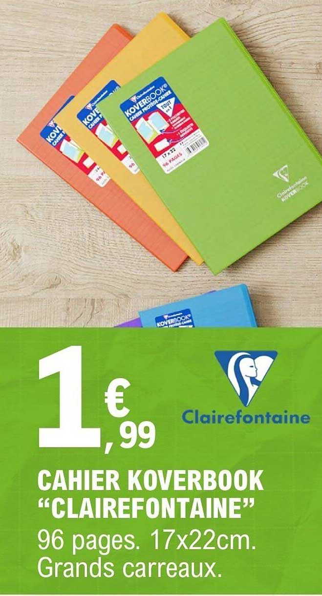 CAHIER KOVERBOOK “CLAIREFONTAINE”