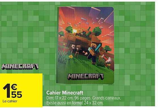 Cahier Minecraft