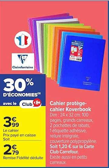 Cahier protège-cahier Koverbook