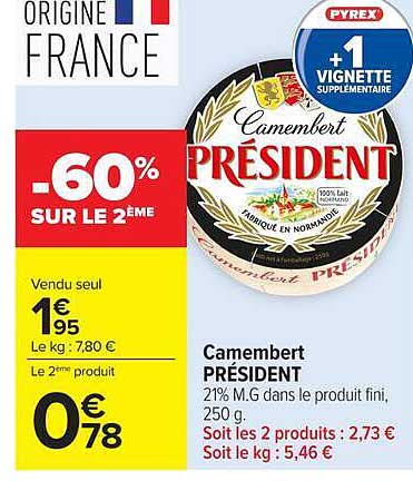 Camembert PRÉSIDENT