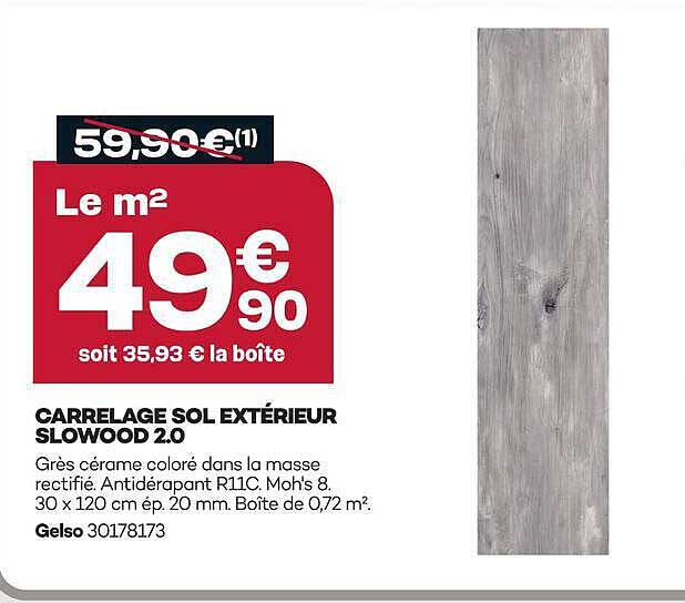 CARRELAGE SOL EXTÉRIEUR SLOWOOD 2.0