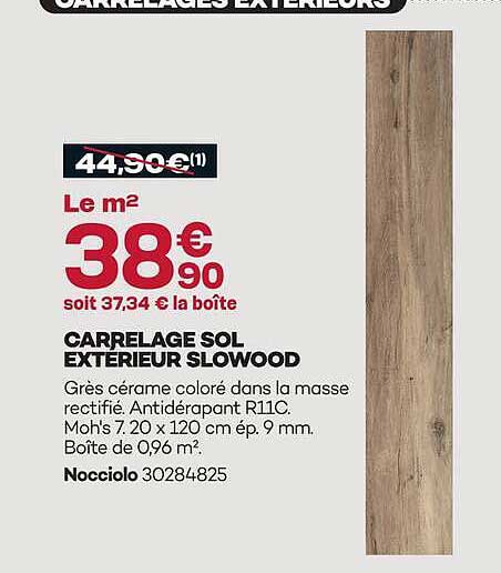 CARRELAGE SOL EXTERIEUR SLOWOOD