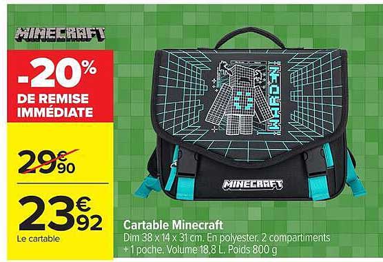 Cartable Minecraft