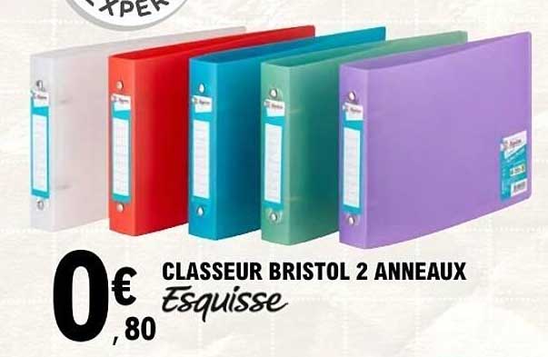 CLASSEUR BRISTOL 2 ANNEAUX Esquisse