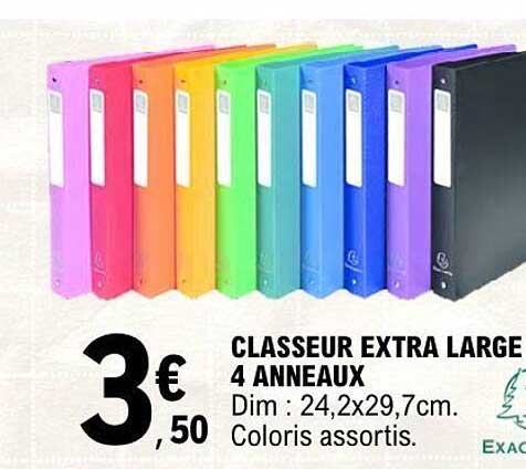 CLASSEUR EXTRA LARGE 4 ANNEAUX
