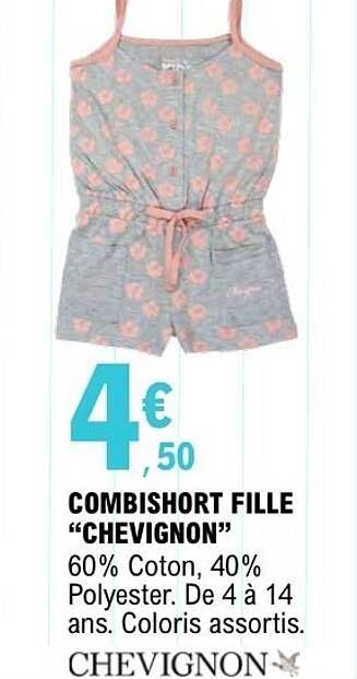 COMBISHORT FILLE “CHEVIGNON”