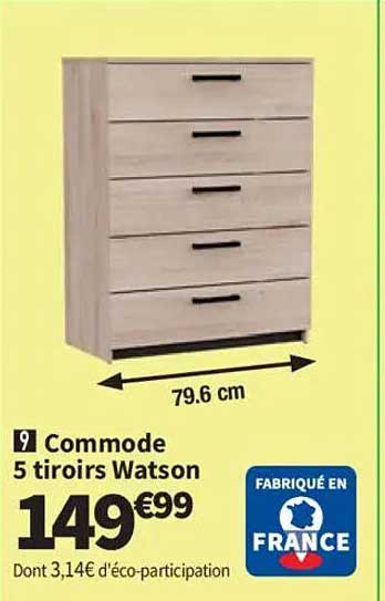 Commode 5 tiroirs Watson