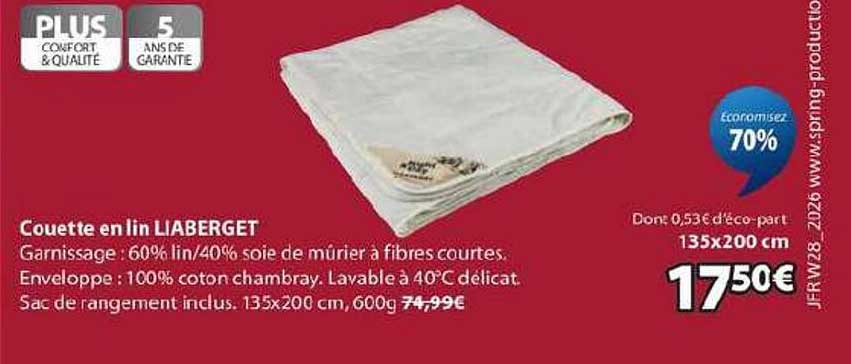 Couette en lin LIABERGET