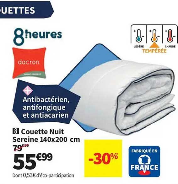Couette Nuit Sereine 140x200 cm