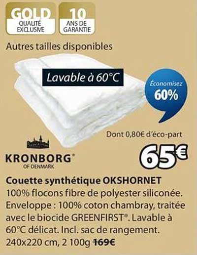 Couette synthétique OKSHORNET