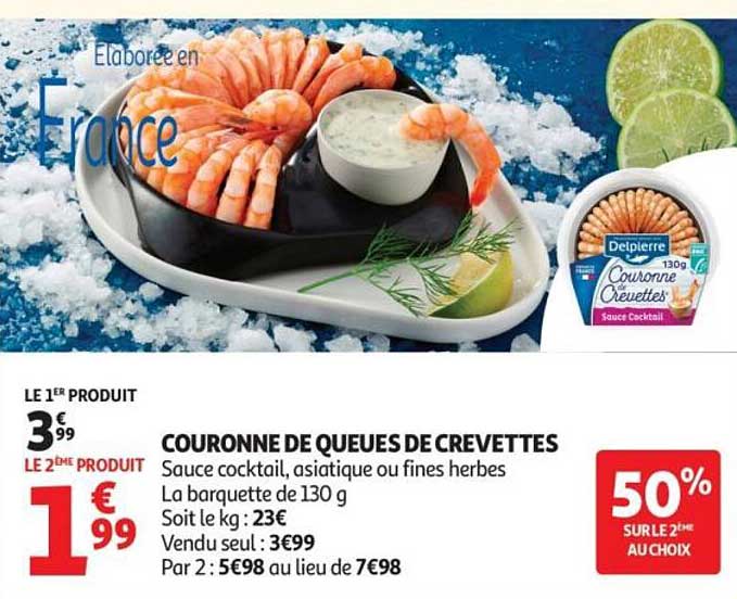 COURONNE DE QUEUES DE CREVETTES