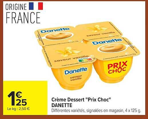 Crème Dessert "Prix Choc" DANETTE