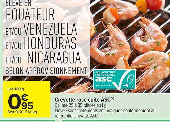 Crevette rose cuite ASC(k)