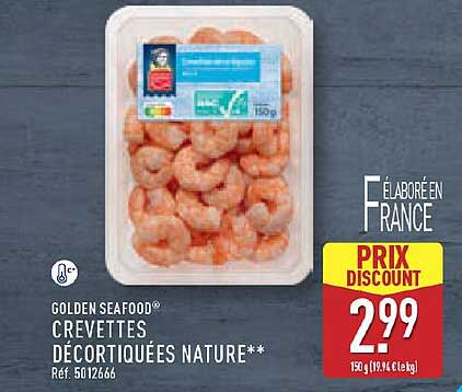 CREVETTES DÉCORTIQUÉES NATURE**