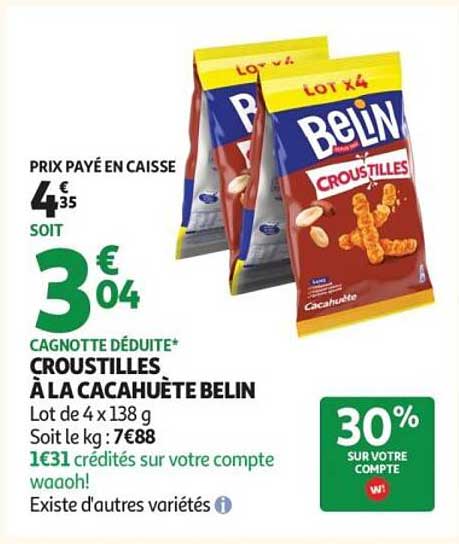 CROUSTILLES À LA CACAHUÈTE BELIN
