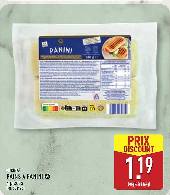 CUCINA® PAINS À PANINI