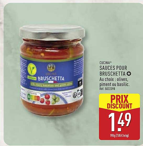 CUCINA® SAUCES POUR BRUSCHETTA