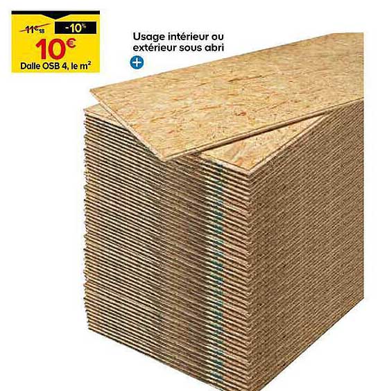 Dalle OSB 4, le m²