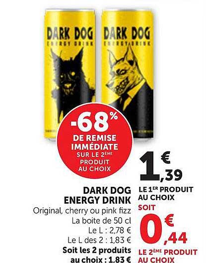 DARK DOG ENERGY DRINK