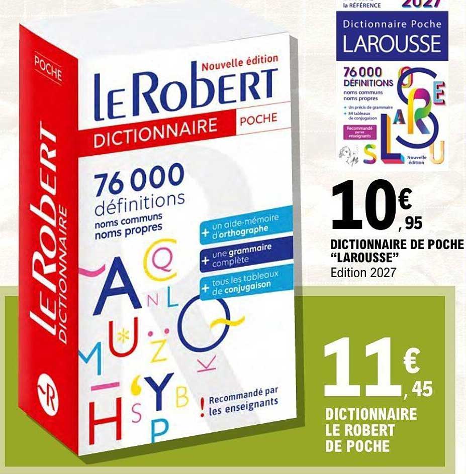 DICTIONNAIRE DE POCHE “LAROUSSE” Edition 2027