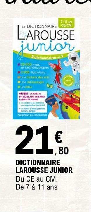 DICTIONNAIRE LAROUSSE JUNIOR