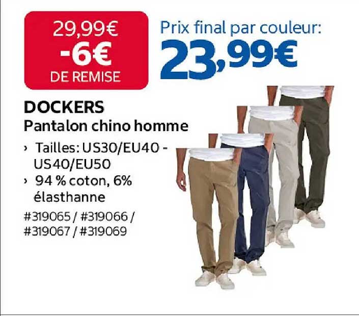 DOCKERS Pantalon chino homme