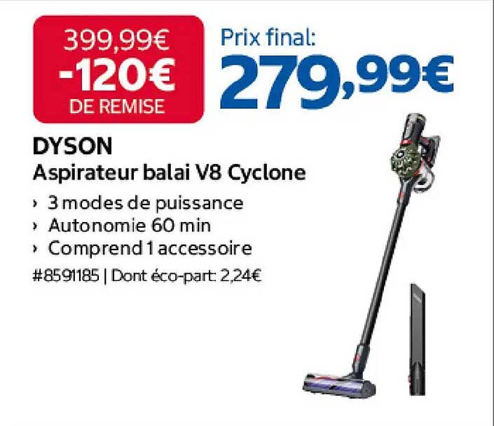 DYSON Aspirateur balai V8 Cyclone