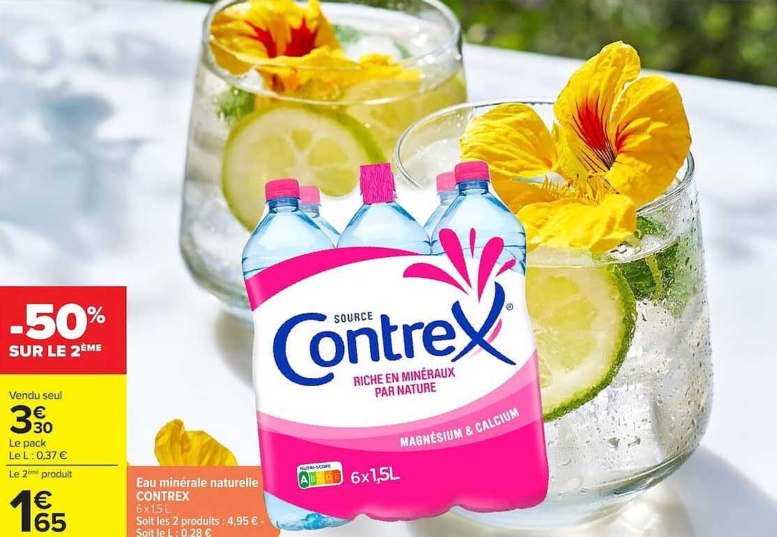 Eau minérale naturelle CONTREX 6x1,5L