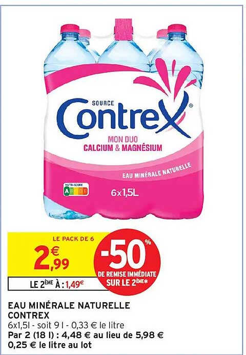 EAU MINÉRALE NATURELLE CONTREX
