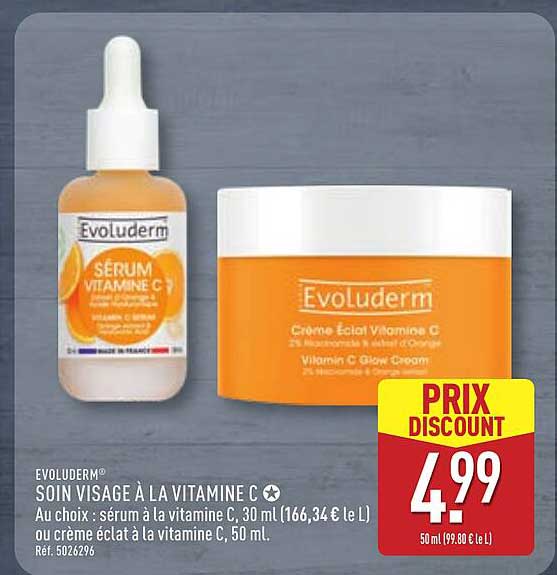 EVOLUDERM® SOIN VISAGE À LA VITAMINE C