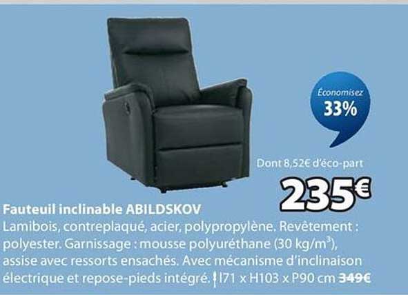 Fauteuil inclinable ABILDSKOV